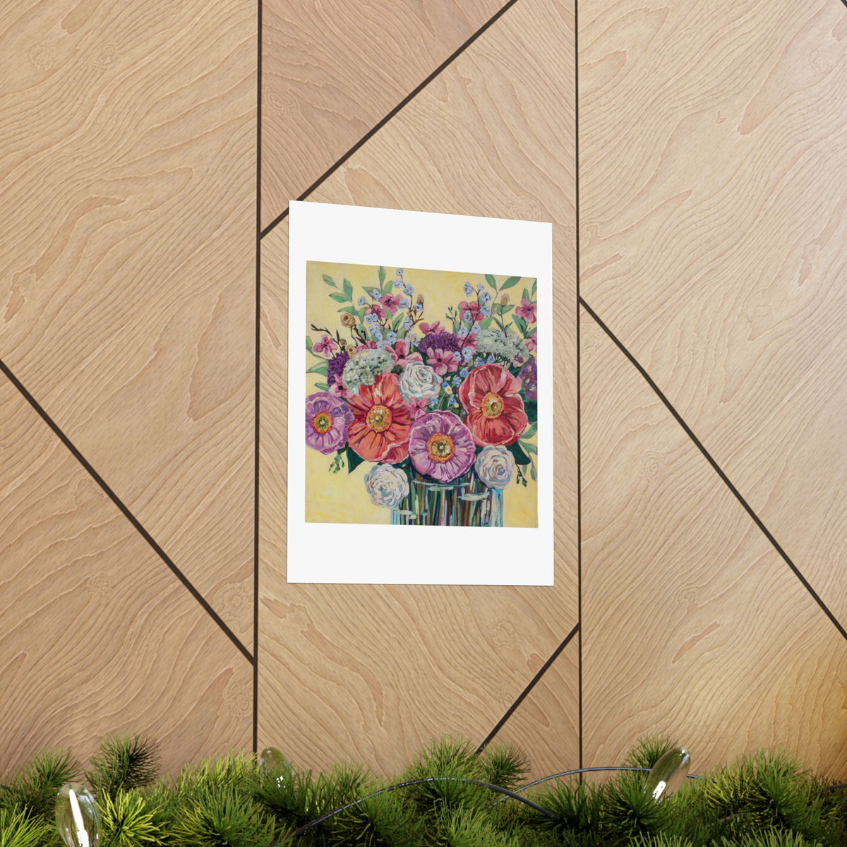 Bright Hibiscus Blooms— Matte Paper Poster Reproduction