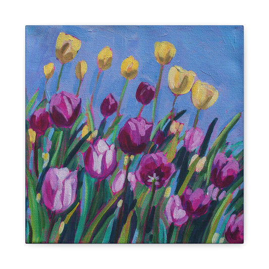 Tulip time floral—Matte Canvas, Stretched, 1.25"
