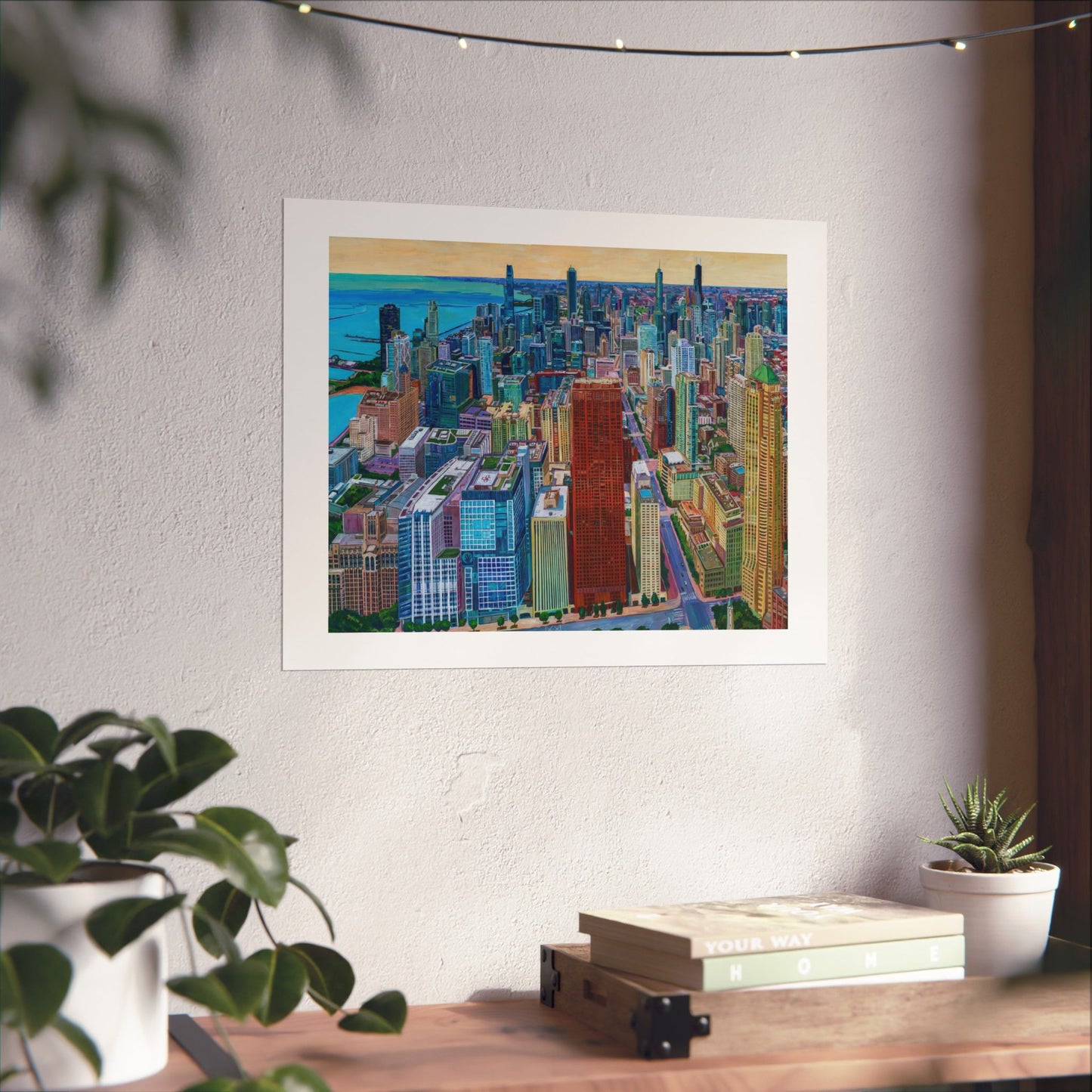 Chicago Skyline—Matte Horizontal Fine Art Poster Reproductions