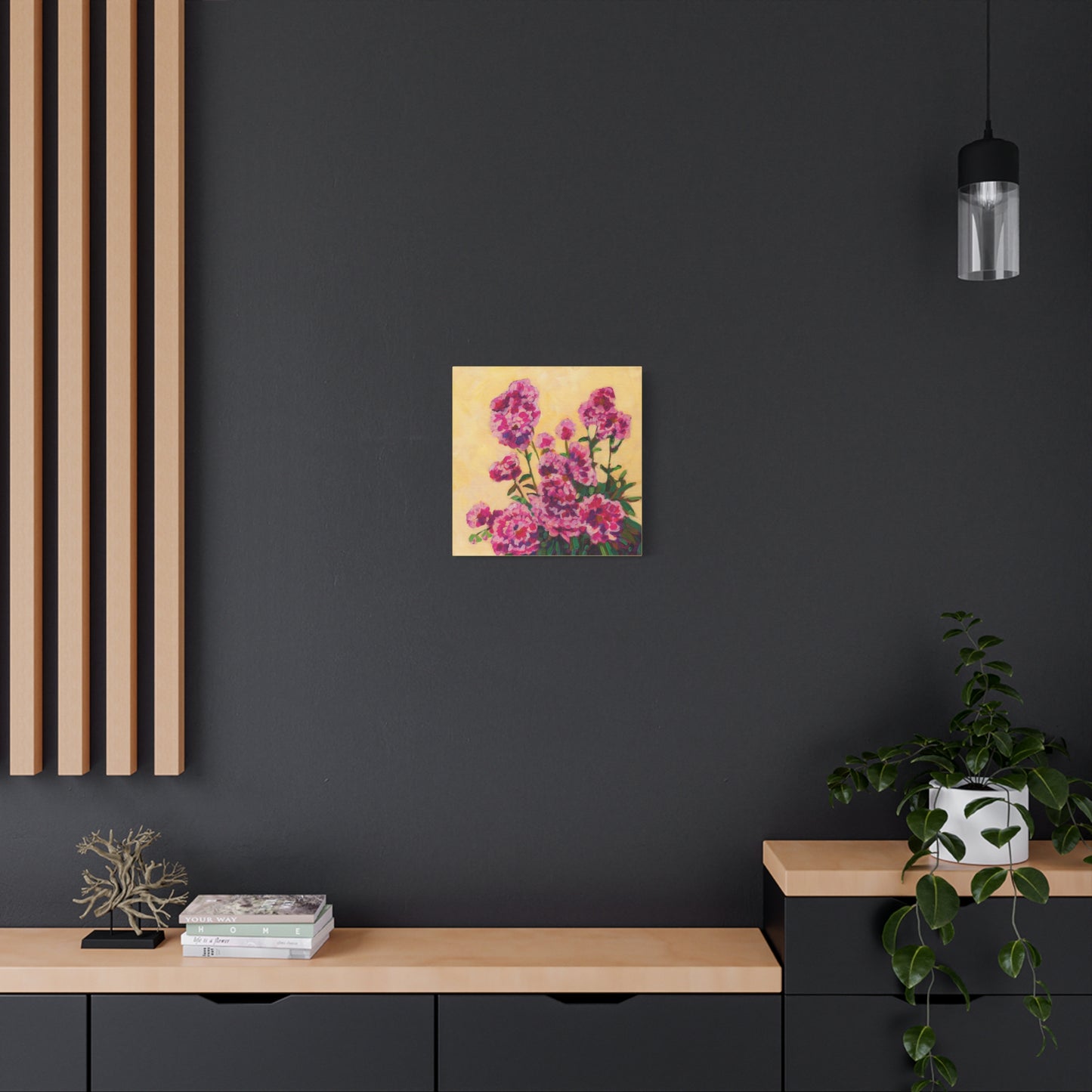 Pink Peonies—Matte Canvas, Stretched, 1.25"