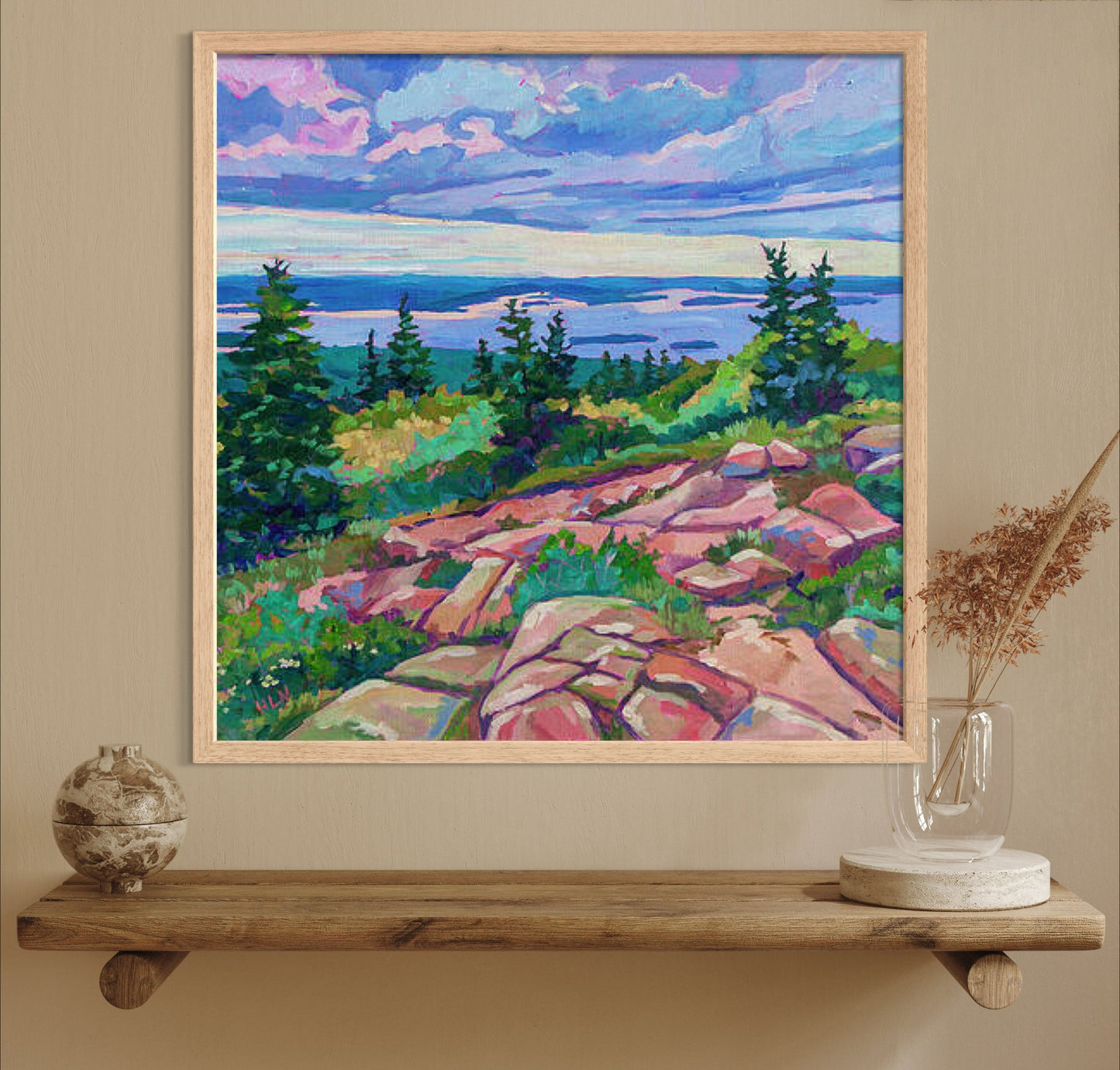Above Bar Harbor- Maine original painting