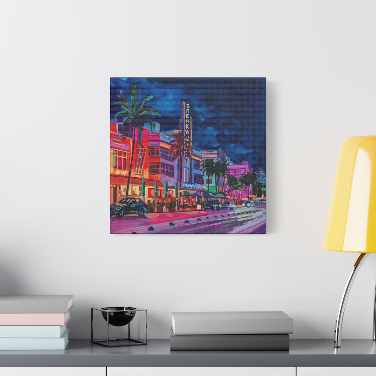 The Breakwater Hotel- South Beach Miami—Matte Canvas, Stretched, 1.25"