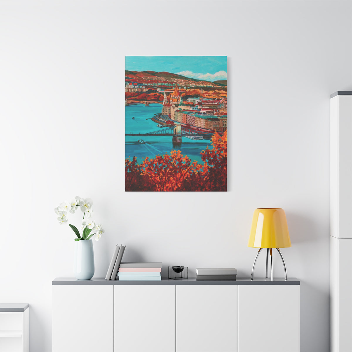 Postcards from Europe: Budapest —Matte Canvas, Stretched, 1.25"