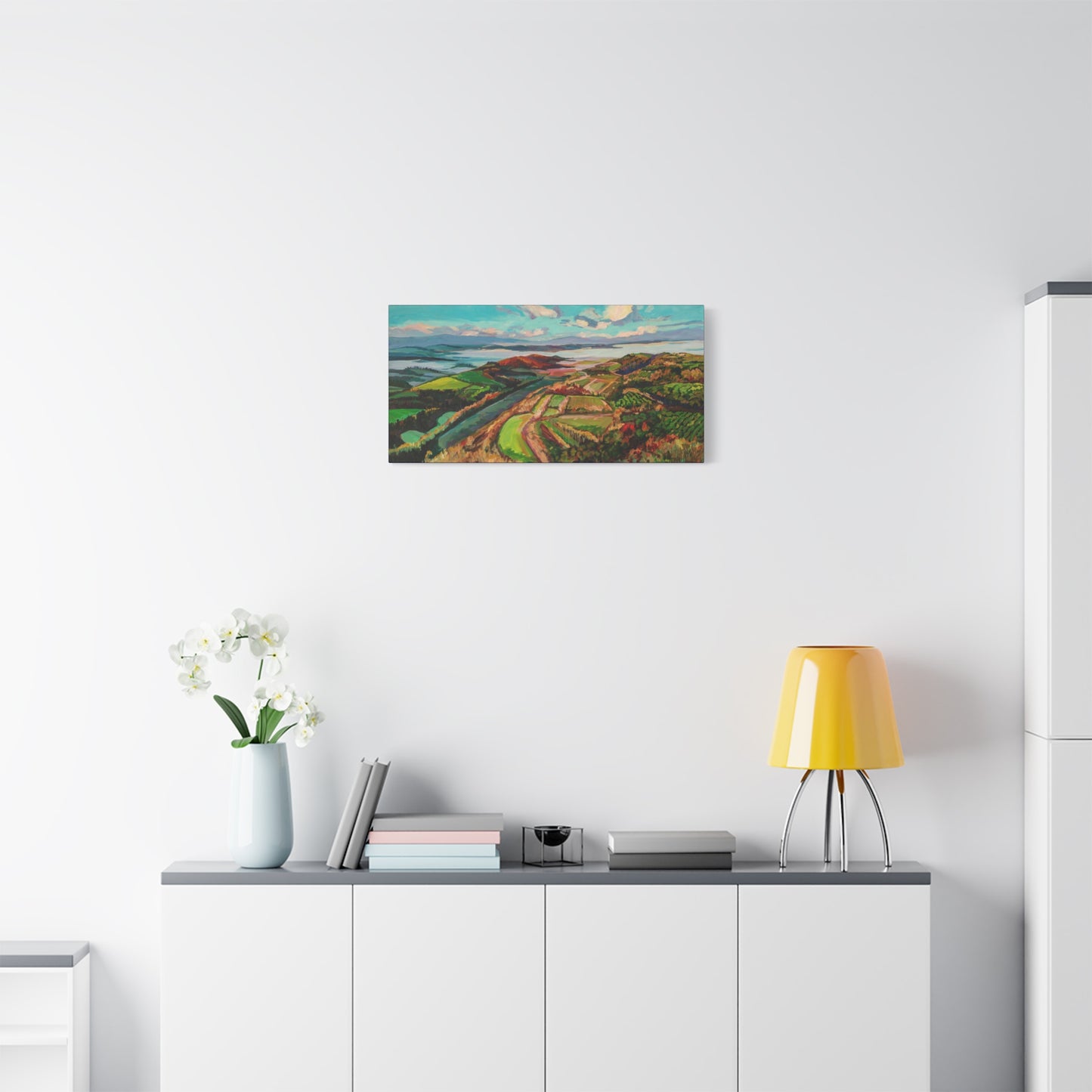 Morning Mist over Tuscany 2— Gallery Wrapped Canvas Reproduction