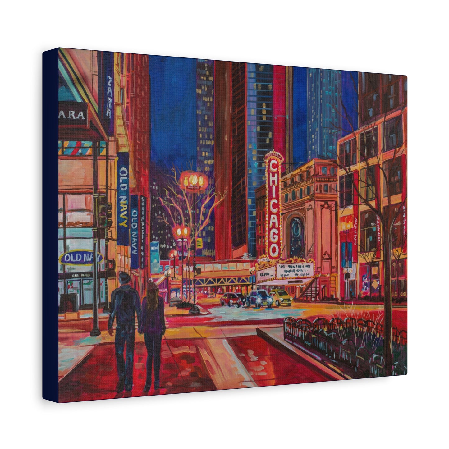 Chicago Theatre—Matte Canvas, Stretched, 1.25"