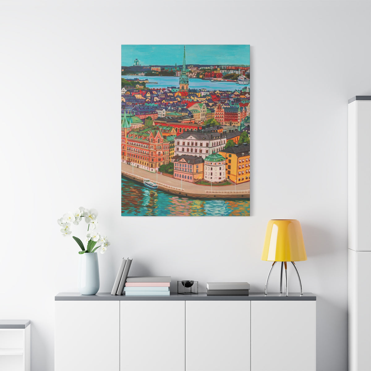Postcards from Europe: Stockholm  —Matte Canvas, Stretched, 1.25"