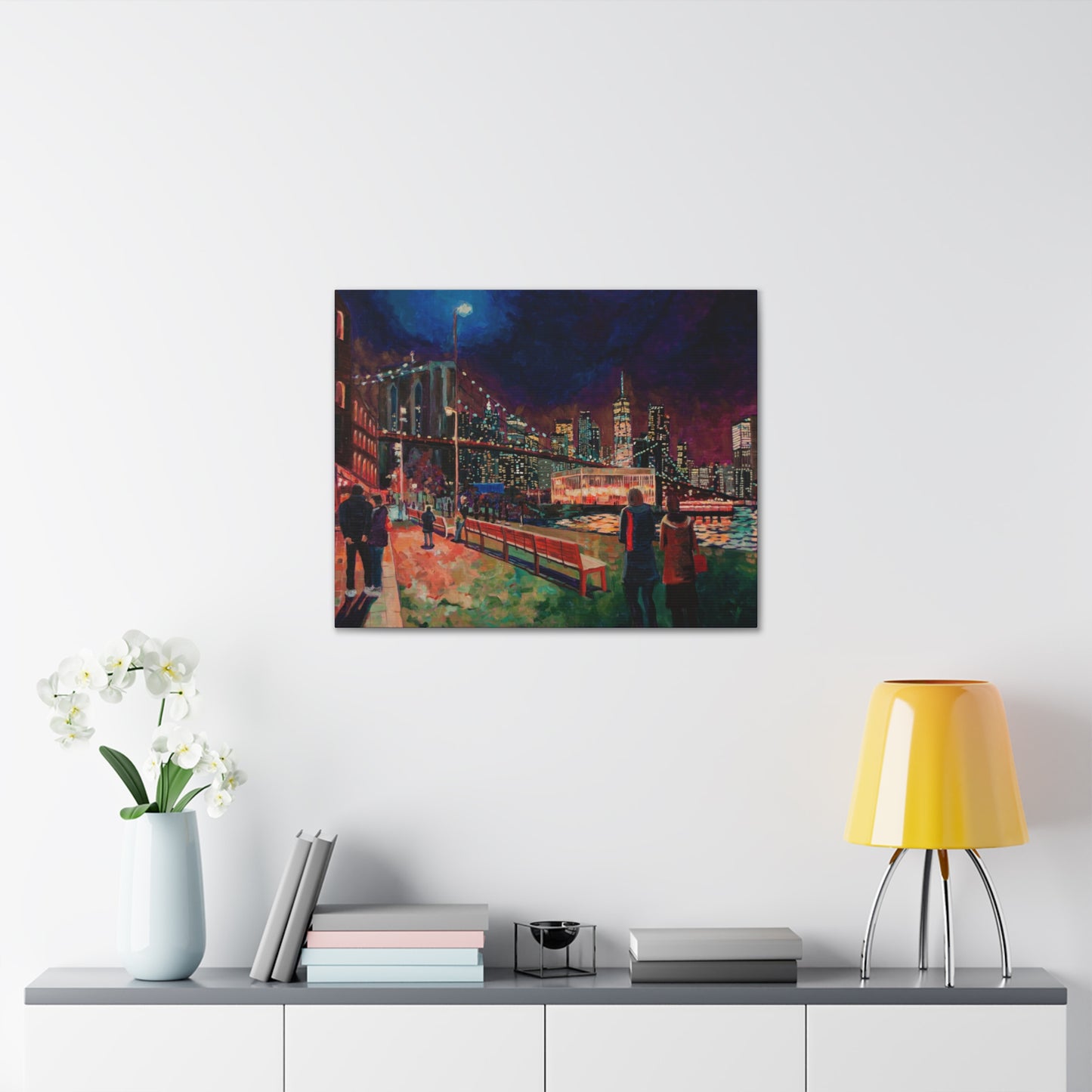 From DUMBO to Manhattan with Love— Gallery Wrapped Canvas Reproduction