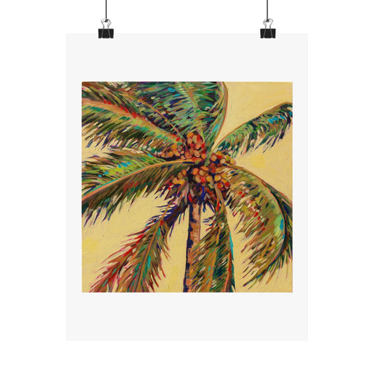 Palm Detail #17 (Coconut Tree) — Matte Paper Poster Reproduction