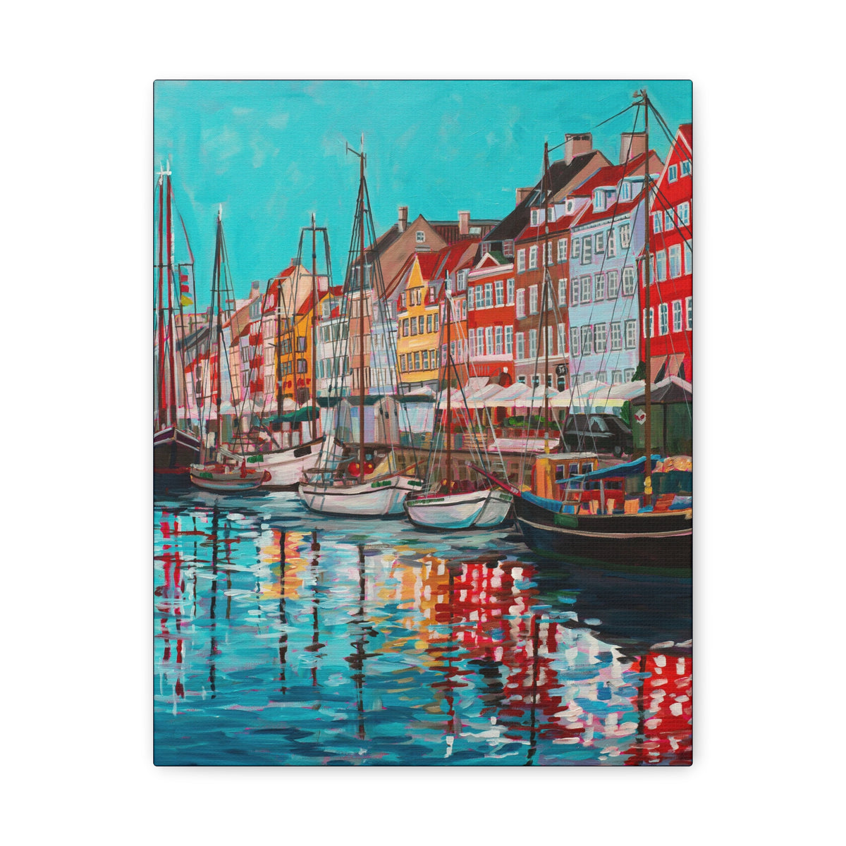 Postcards from Europe: Copenhagen  —Matte Canvas, Stretched, 1.25"