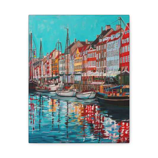 Postcards from Europe: Copenhagen  —Matte Canvas, Stretched, 1.25"