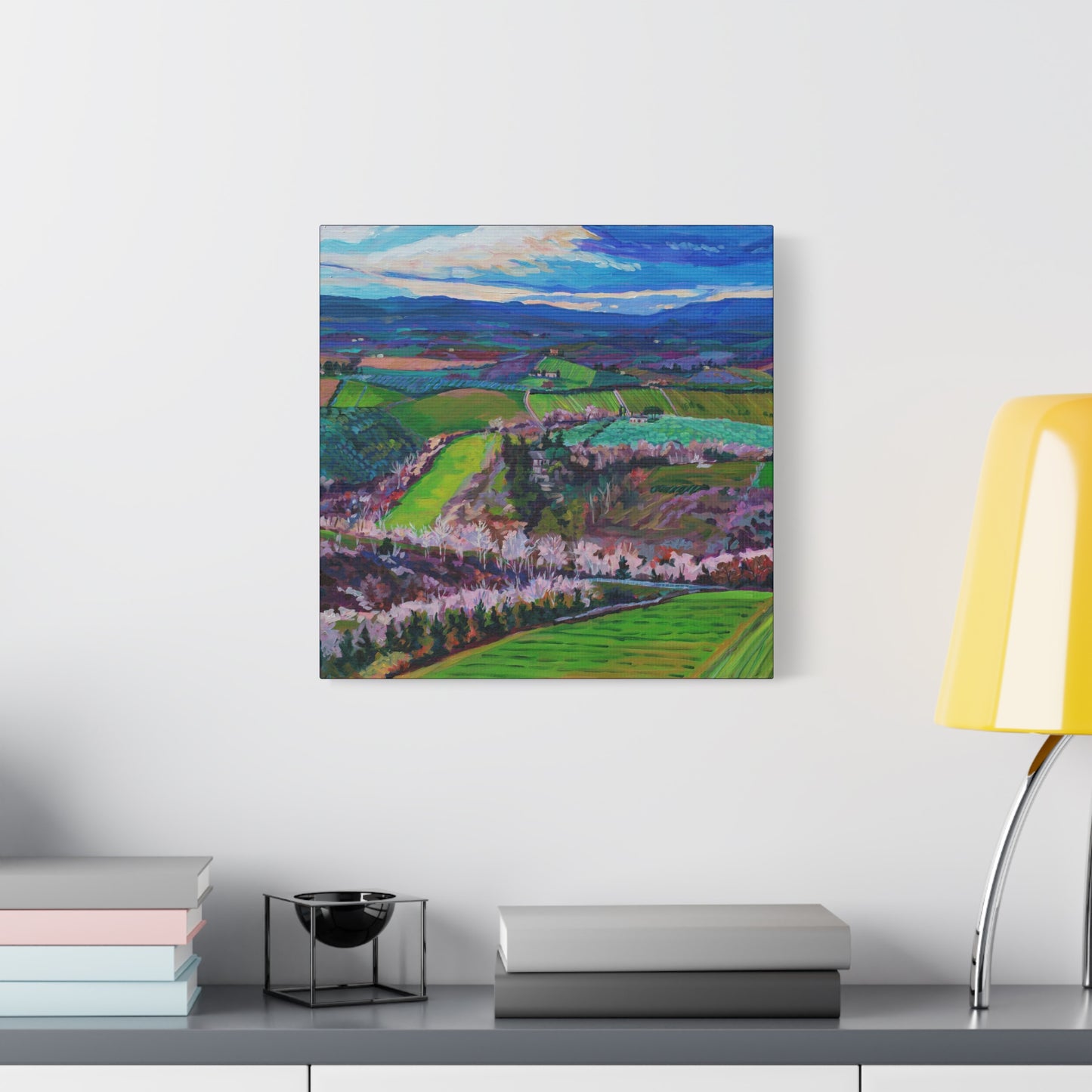 Rolling Tuscan farmland, Italy-Middle Panel —Matte Canvas, Stretched, 1.25"