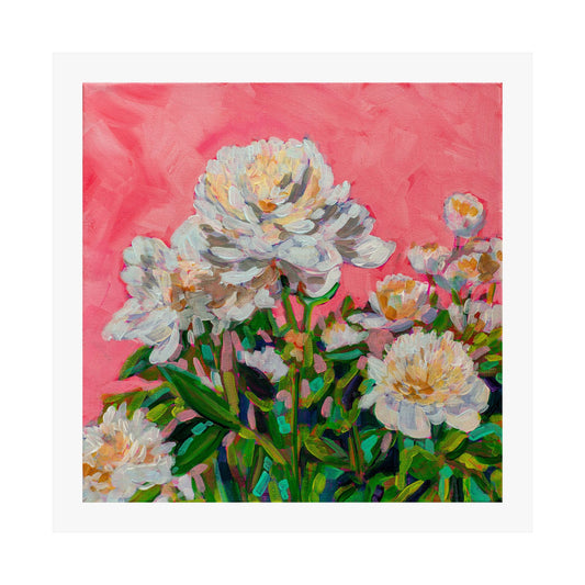 White Peonies—Matte Canvas, Stretched, 1.25"