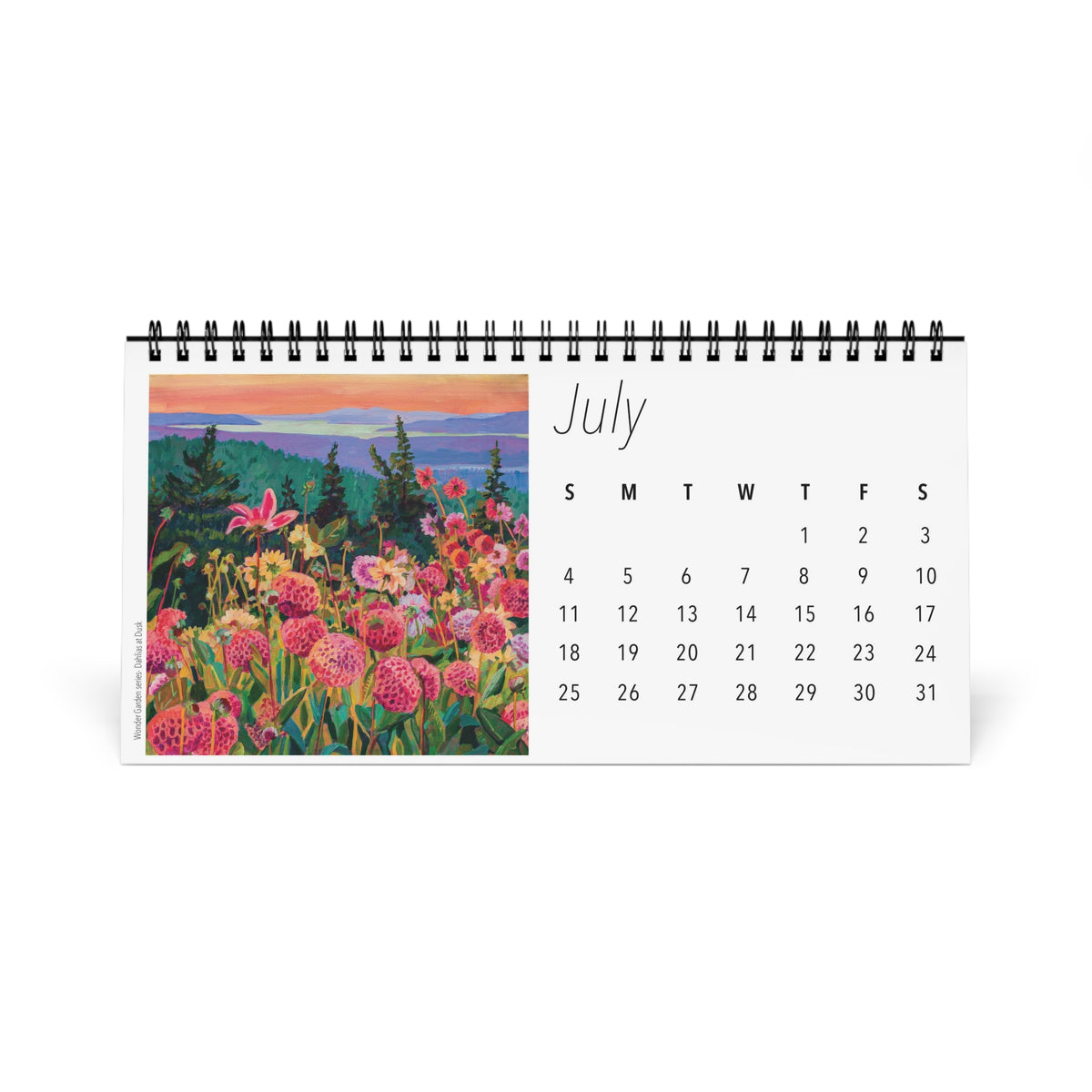 Fabulous Florals 2027 Desktop Calendar