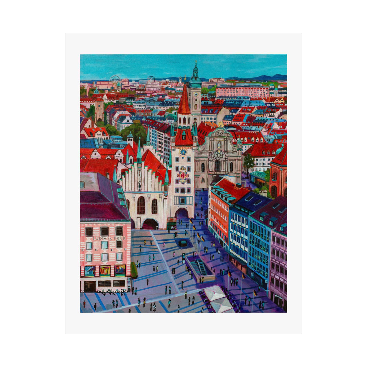 Postcards from Europe: Munich— Fine Art Poster Reproduction