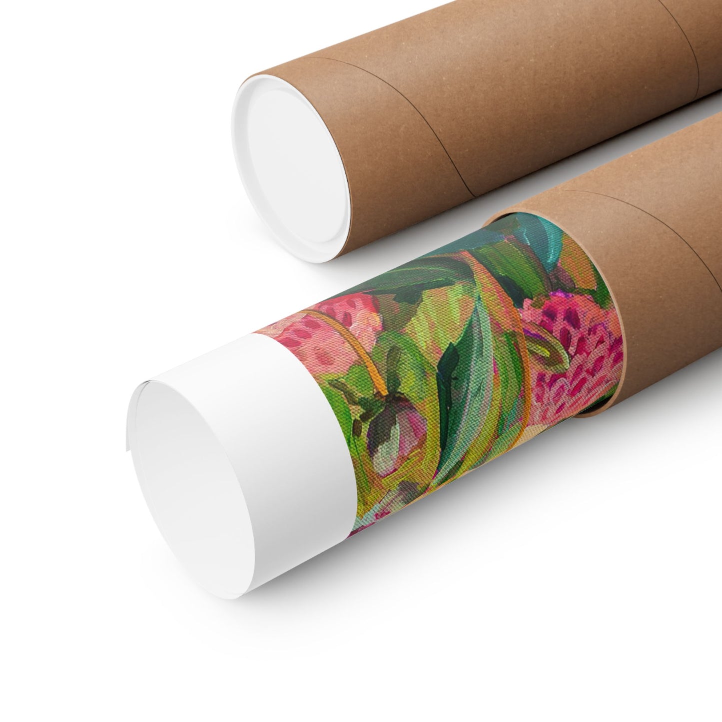 Wonder garden series-Dahlias— Matte Paper Poster Reproduction