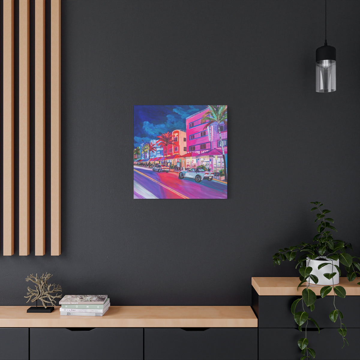 Starlite Hotel- South Beach Miami —Matte Canvas, Stretched, 1.25"