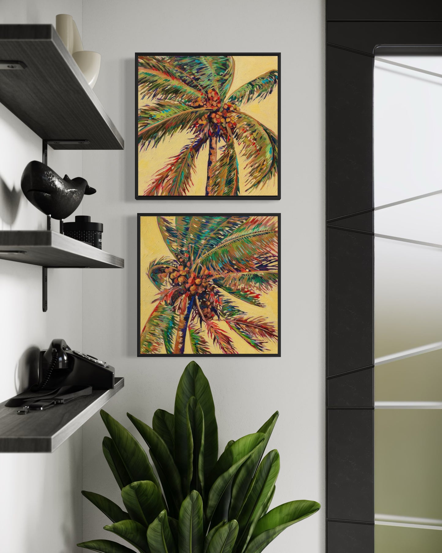 Palm detail #17 (Coconut tree) original painting