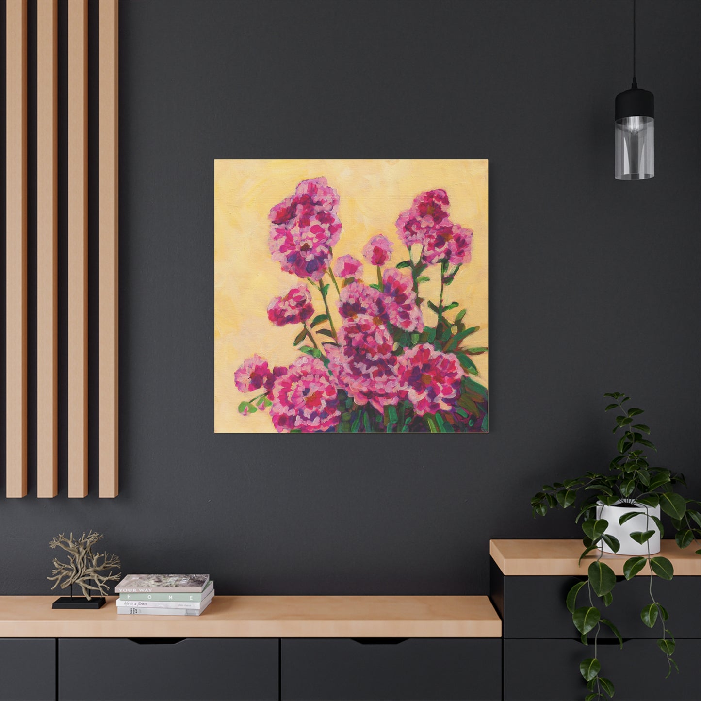 Pink Peonies—Matte Canvas, Stretched, 1.25"