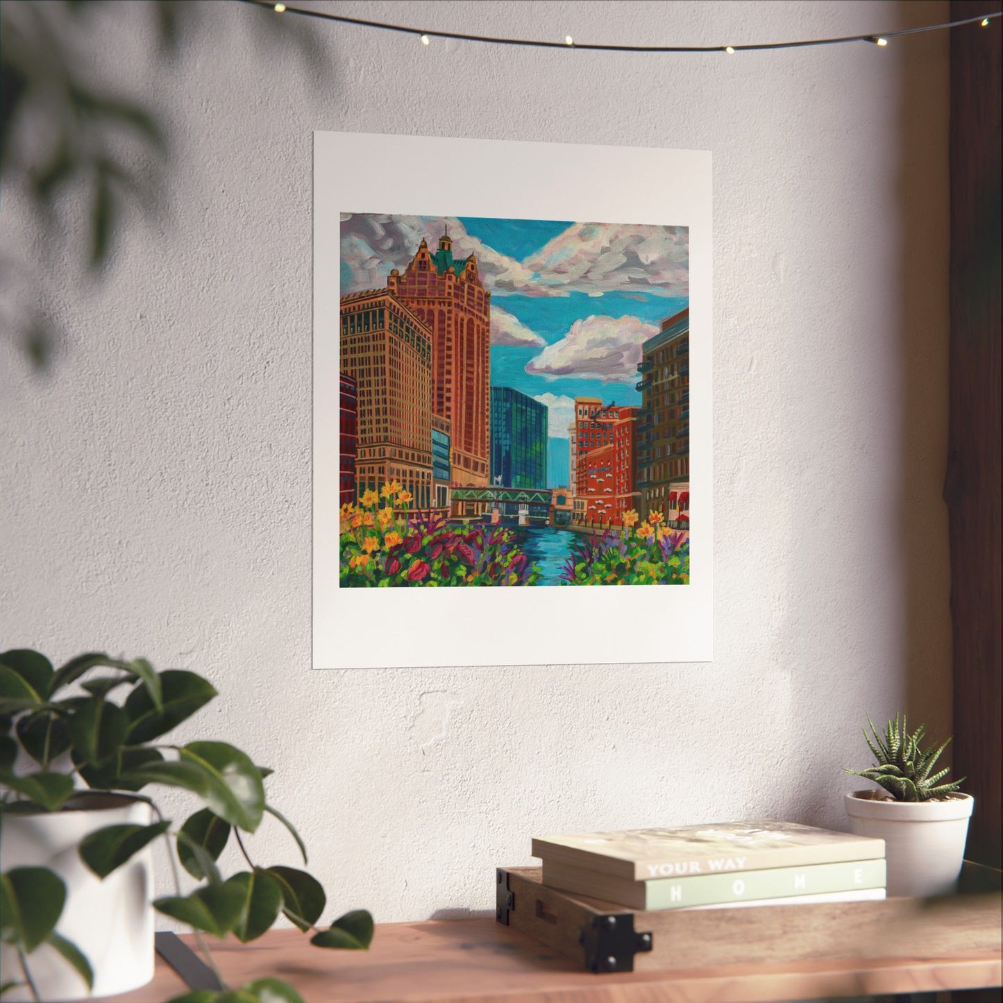 Milwaukee River— Matte Paper Poster Reproduction