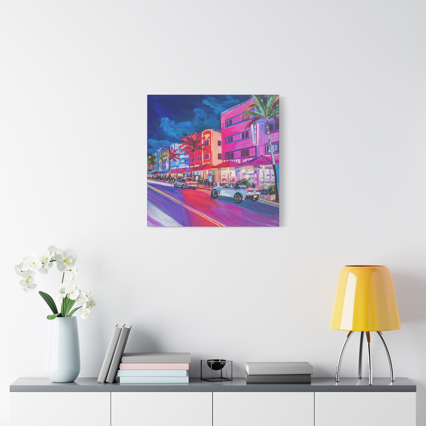 Starlite Hotel- South Beach Miami —Matte Canvas, Stretched, 1.25"