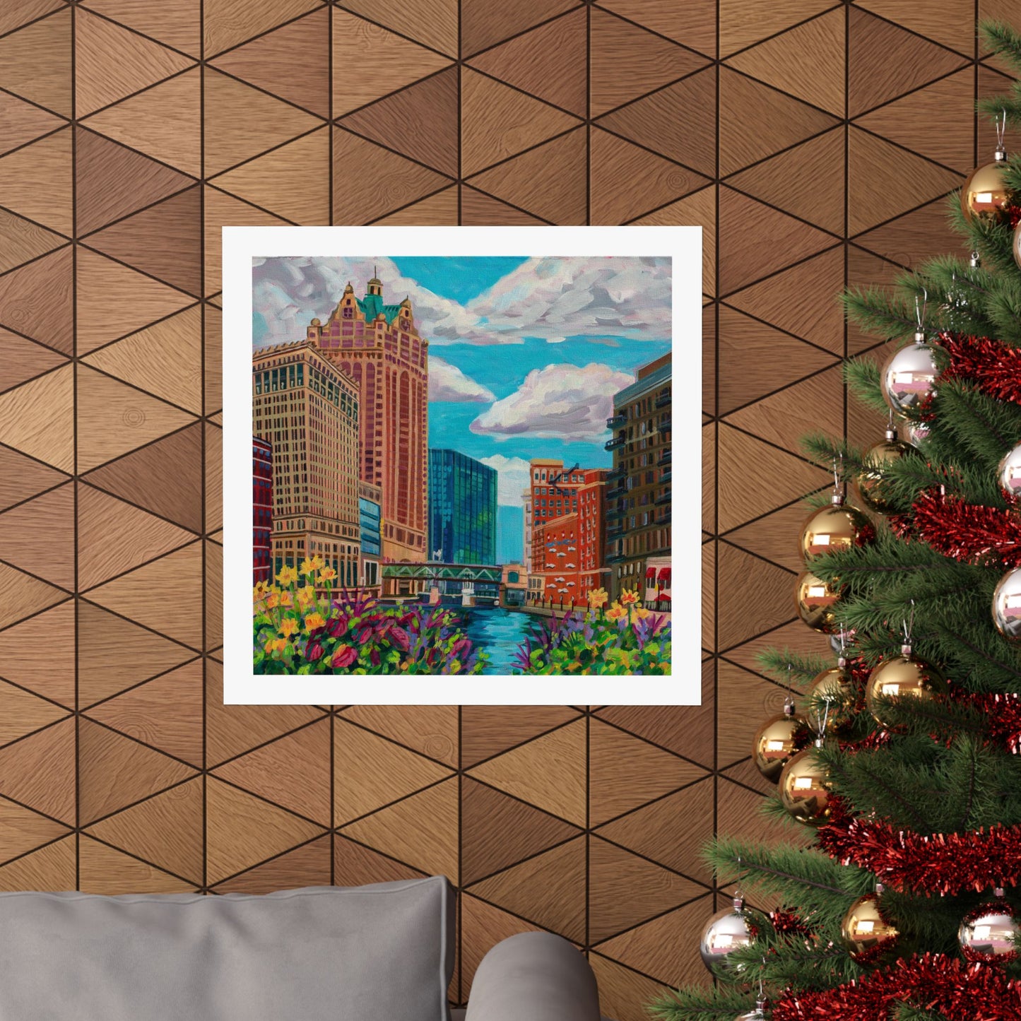 Milwaukee River— Matte Paper Poster Reproduction