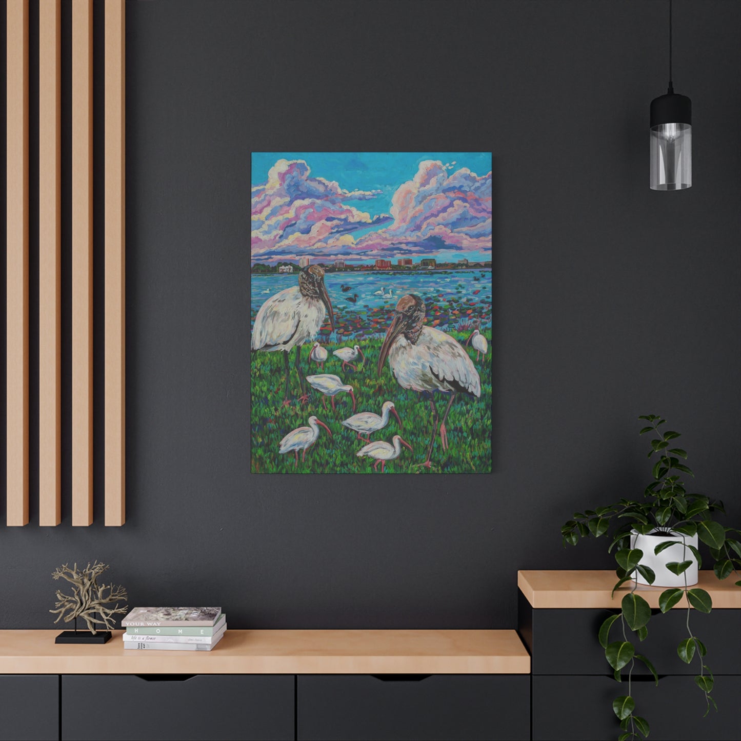 Waterfowl at Lake Morton, Lakeland—Matte Canvas, Stretched, 1.25"