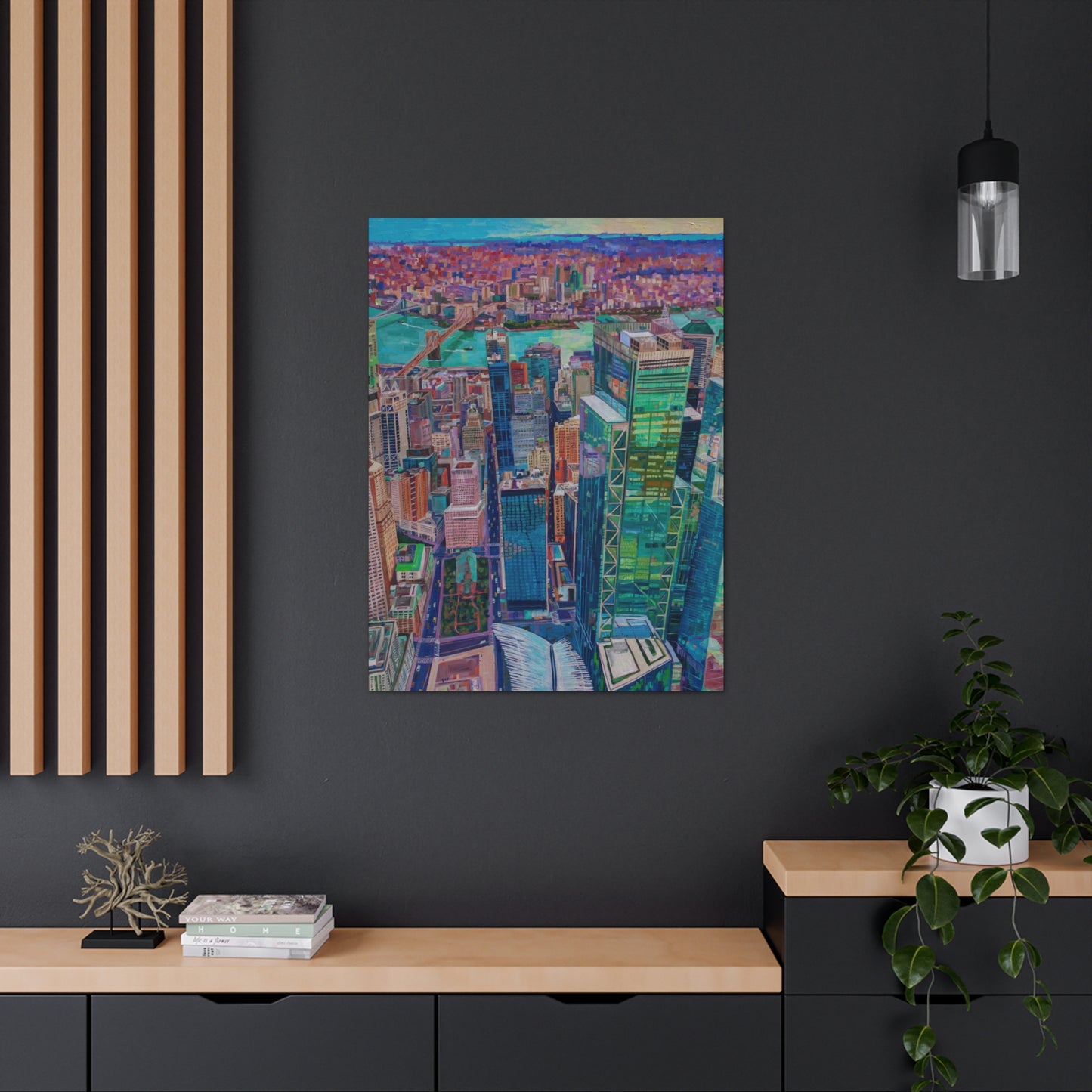 Freedom from Above- NYC — Gallery Wrapped Canvas Reproduction