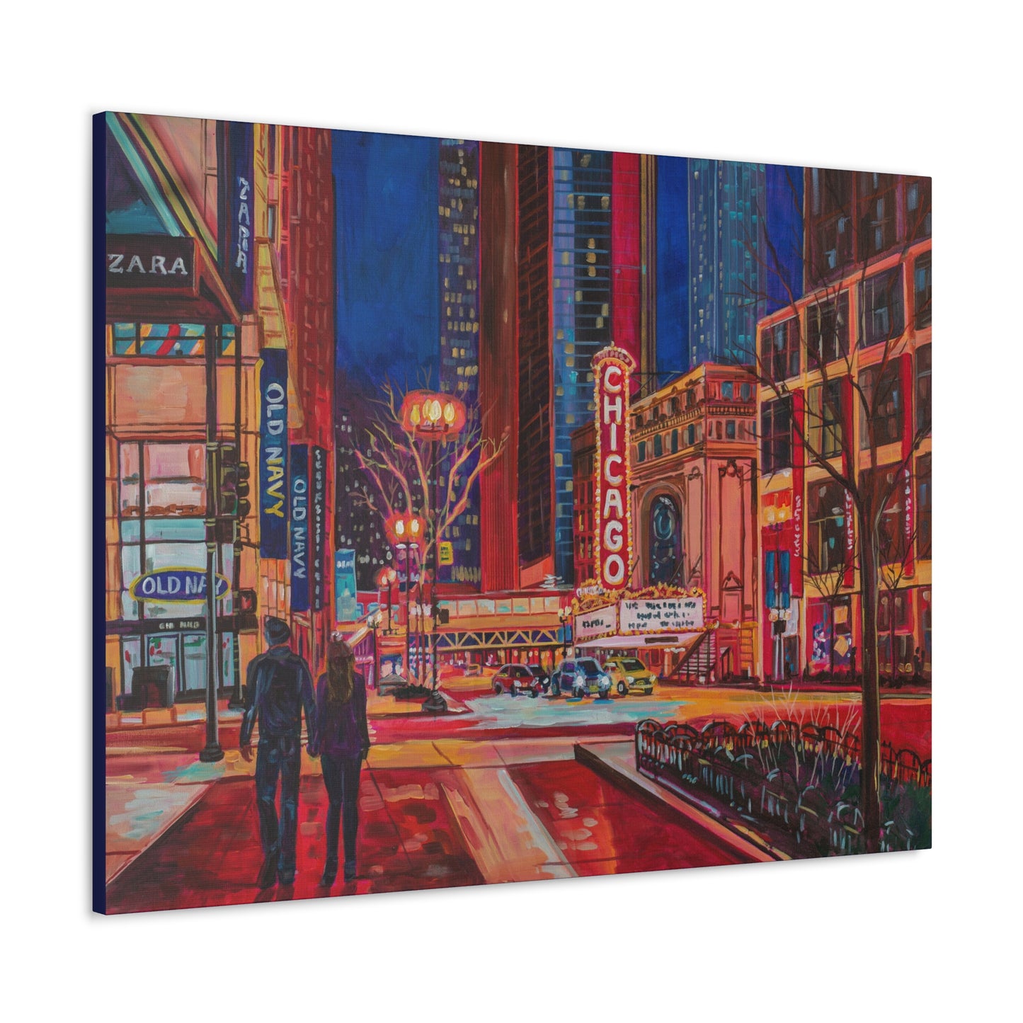 Chicago Theatre— Gallery Wrapped Canvas Reproduction