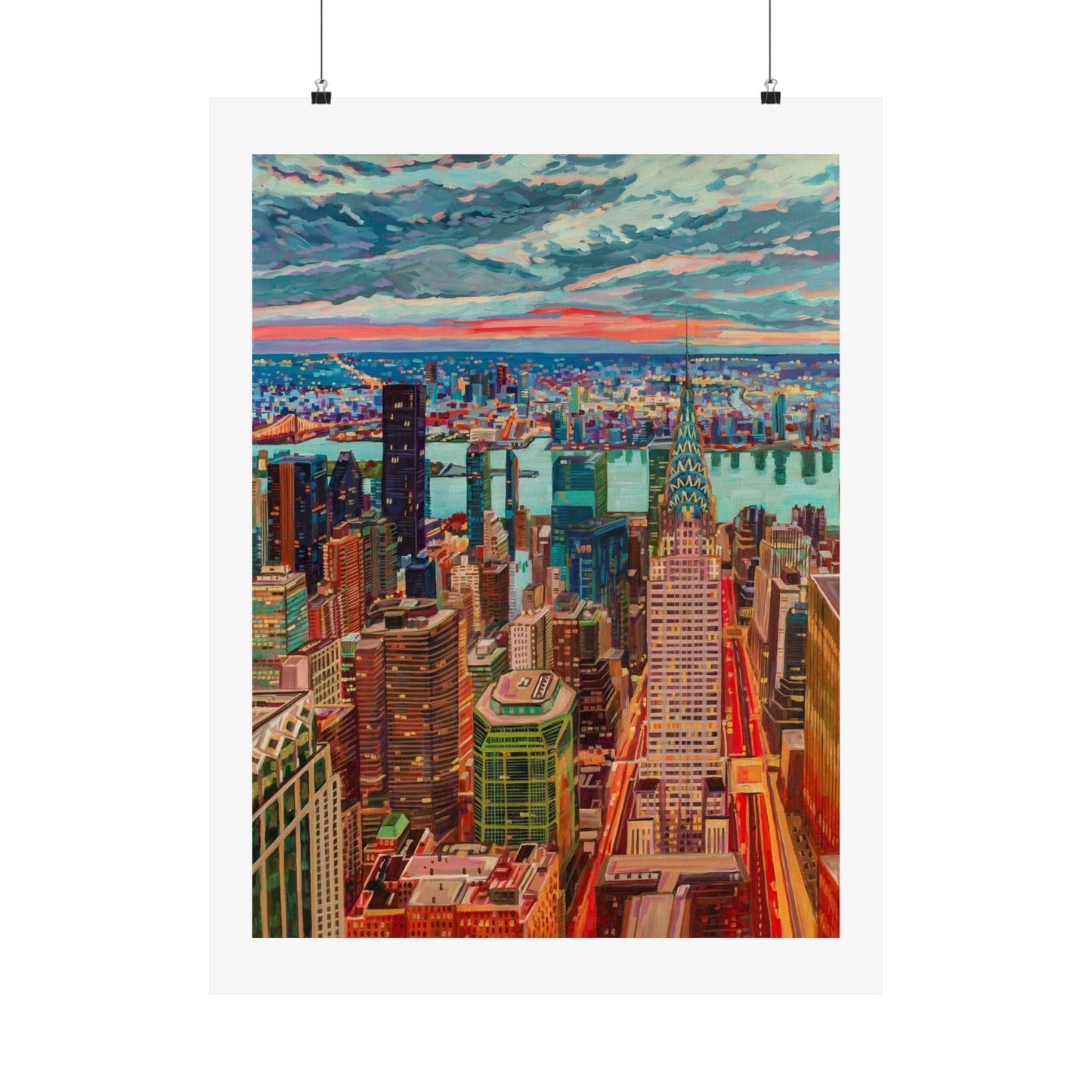 Manhattan Awakening-NYC — Fine Art Poster Reproduction