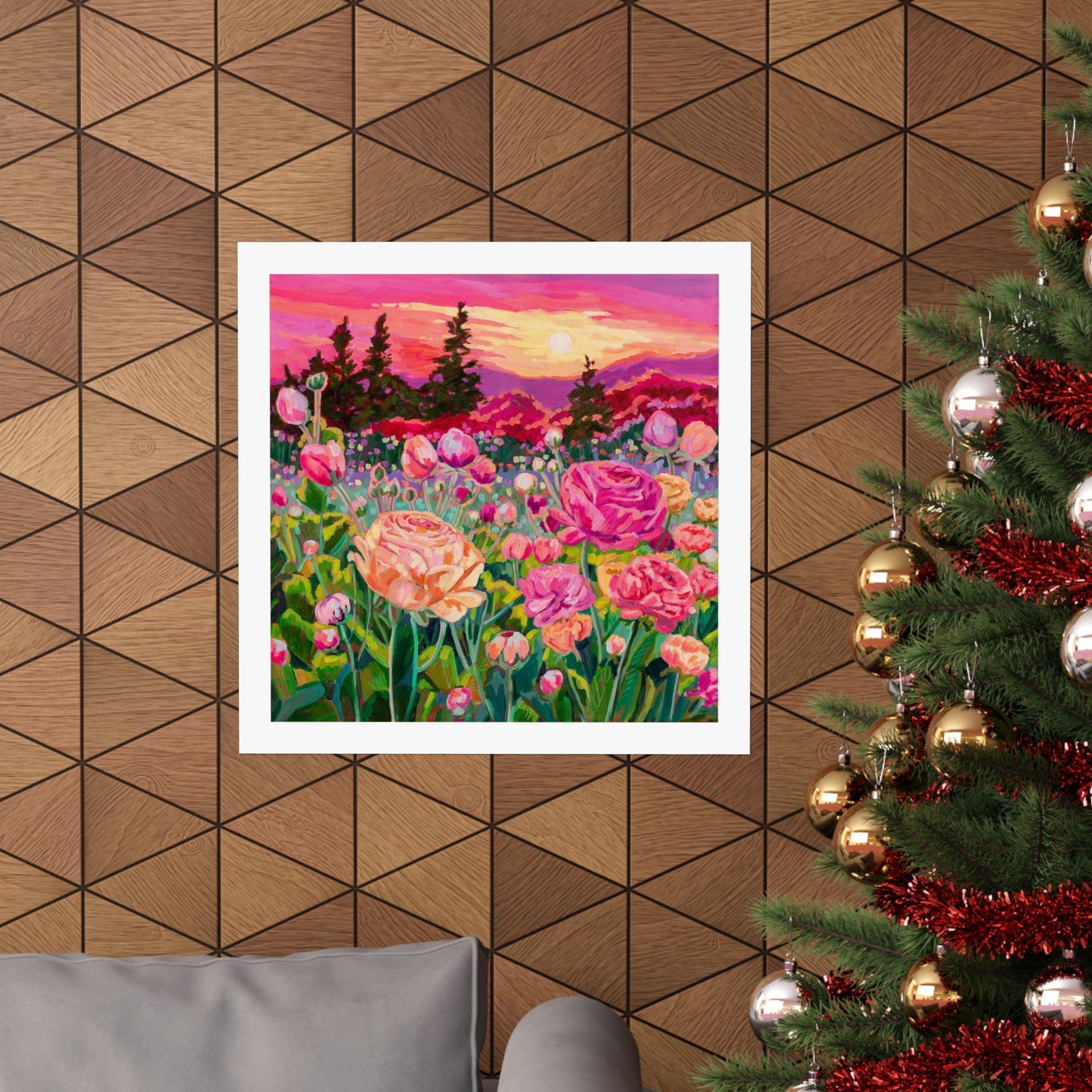 Wonder garden series- Ranunculus— Matte Paper Poster Reproduction