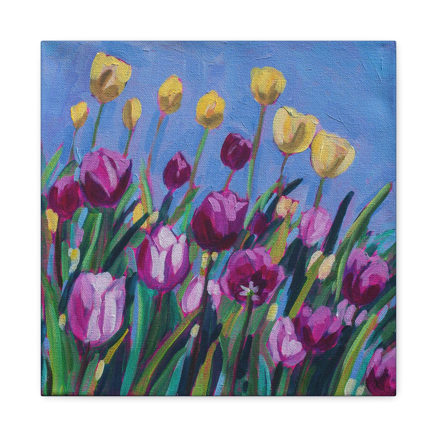 Tulip time floral—Matte Canvas, Stretched, 1.25"