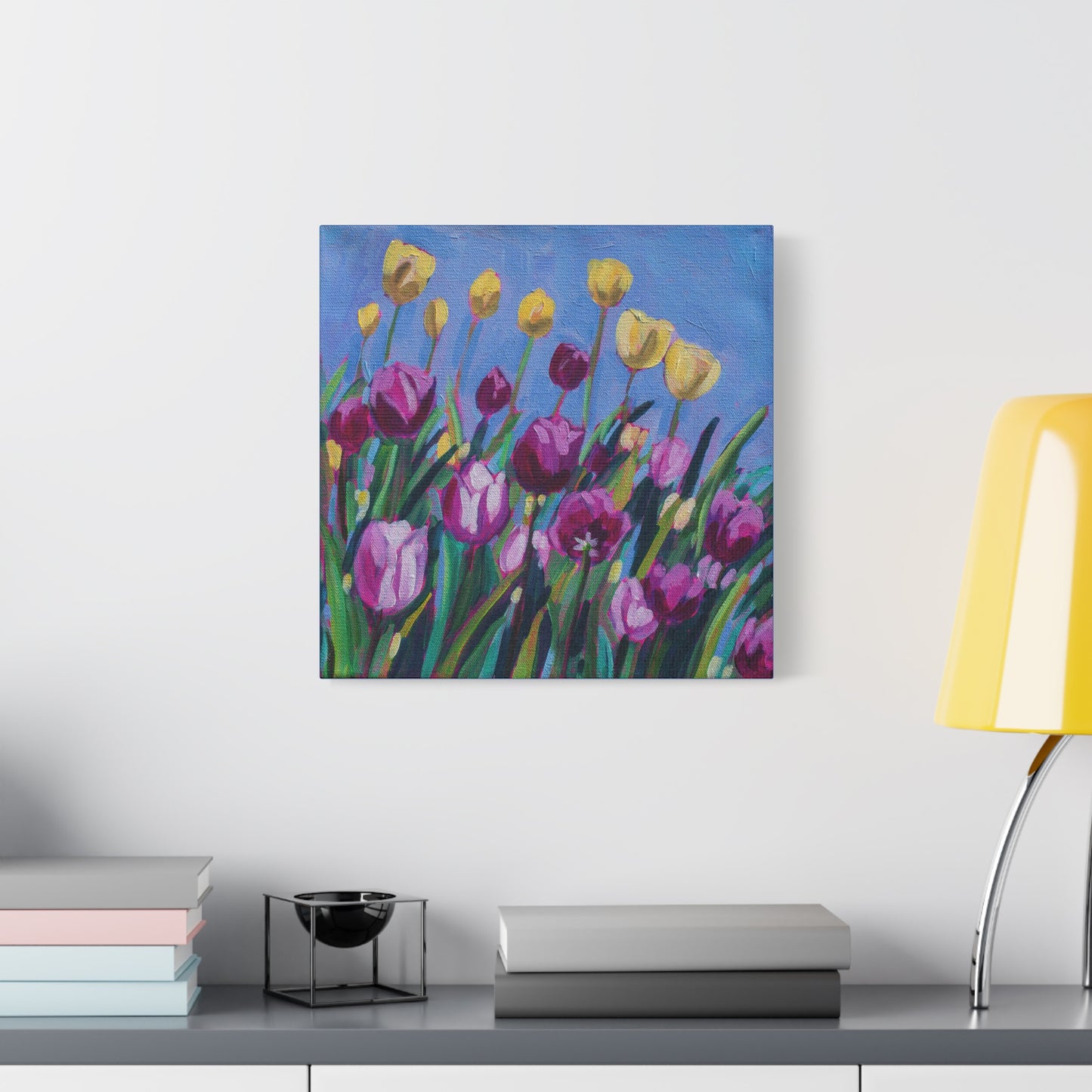 Tulip time floral—Matte Canvas, Stretched, 1.25"