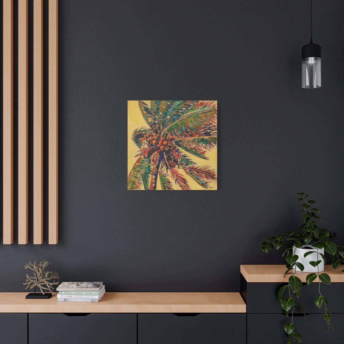 Palm Detail #16 (Coconut tree) —Matte Canvas, Stretched, 1.25"