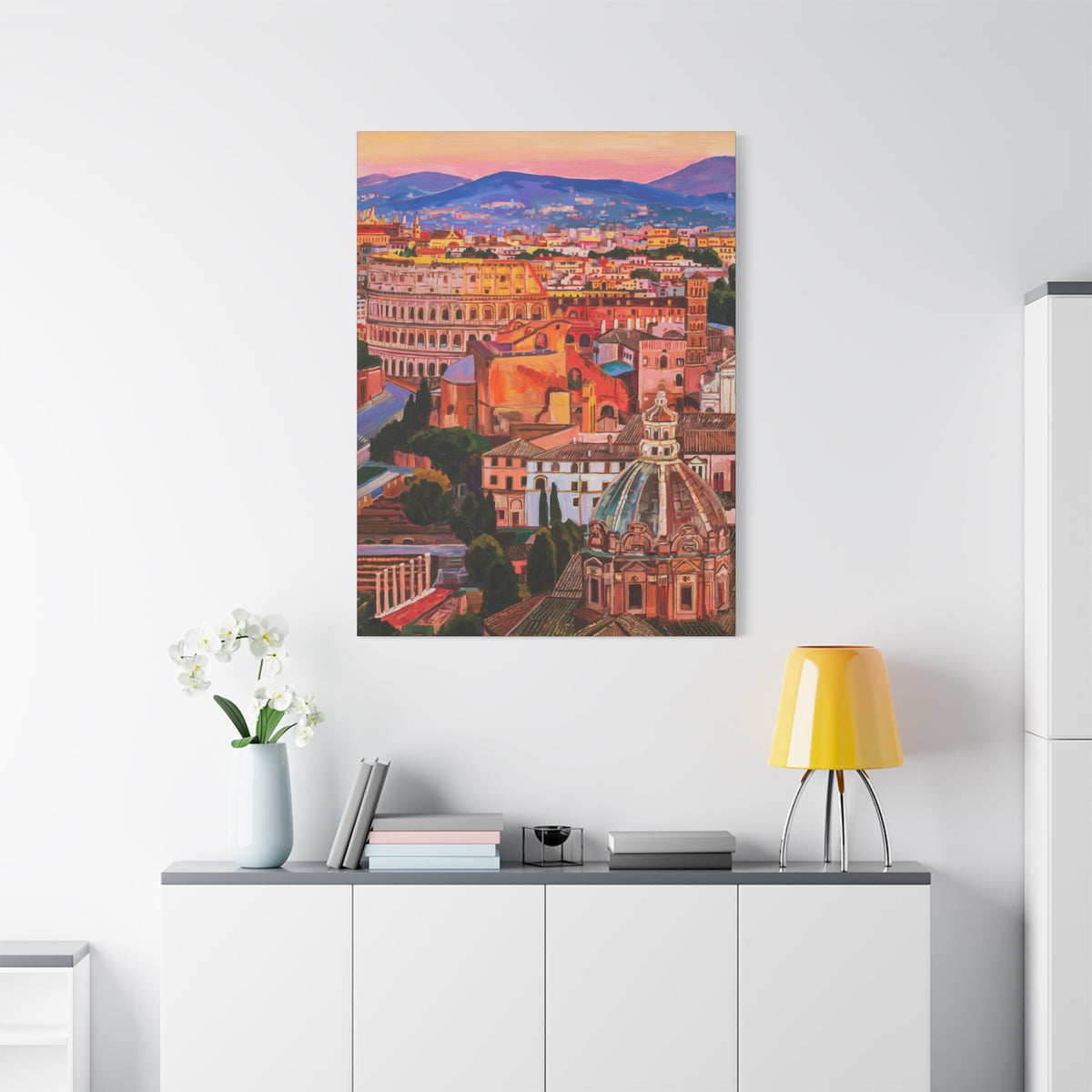 Postcards from Europe: Rome —Matte Canvas, Stretched, 1.25"