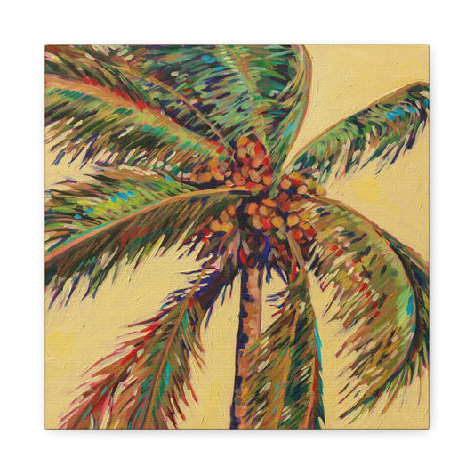 Palm Detail #17 (Coconut Tree) —Matte Canvas, Stretched, 1.25"