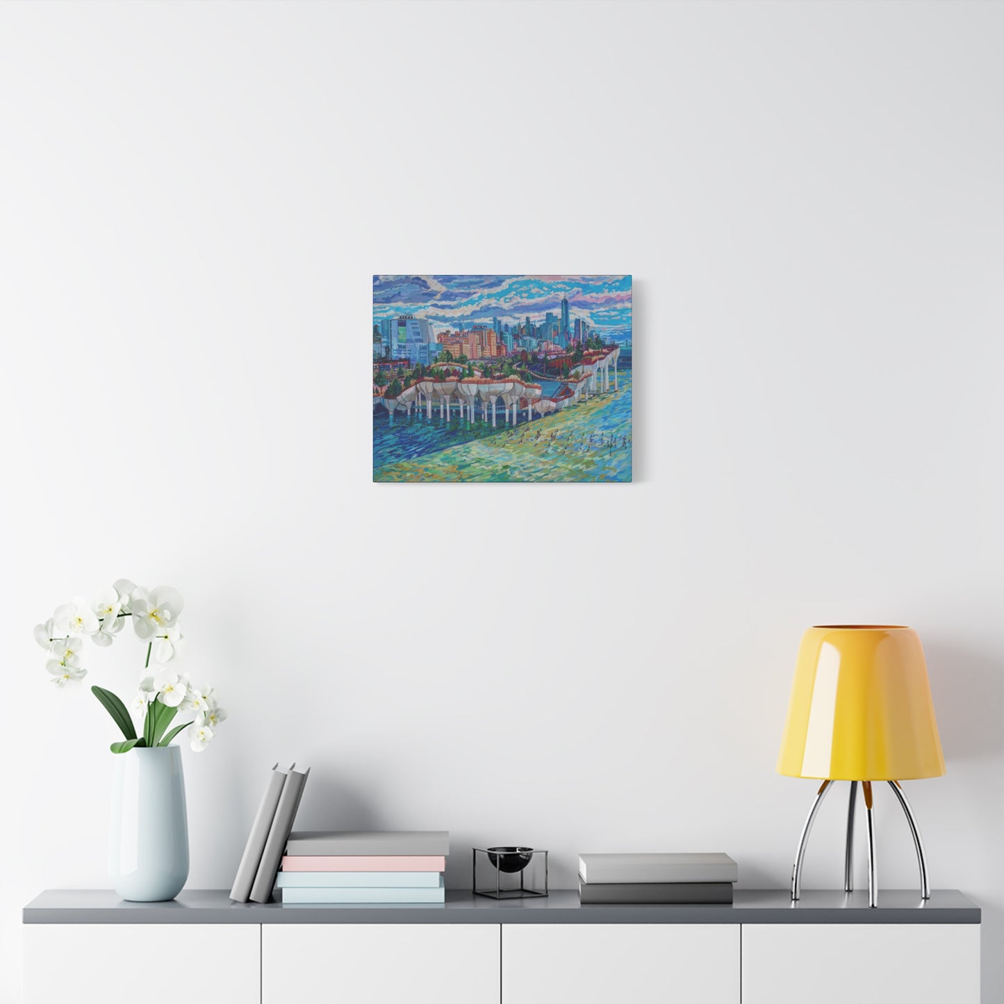 Little Island and Downtown Manhattan —Matte Canvas, Stretched, 1.25"