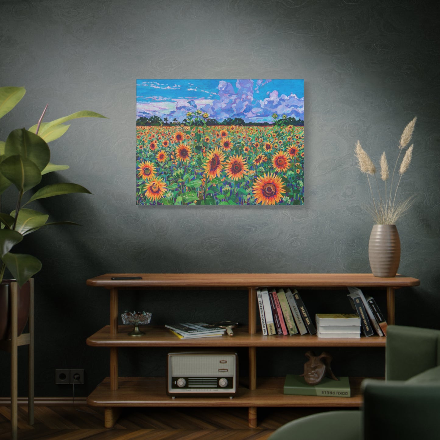 Field of Sunshine Sunflowers—Matte Canvas, Stretched, 1.25"