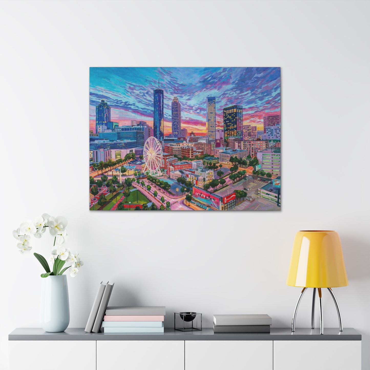 Atlanta Sunset— Gallery Wrapped Canvas Reproduction