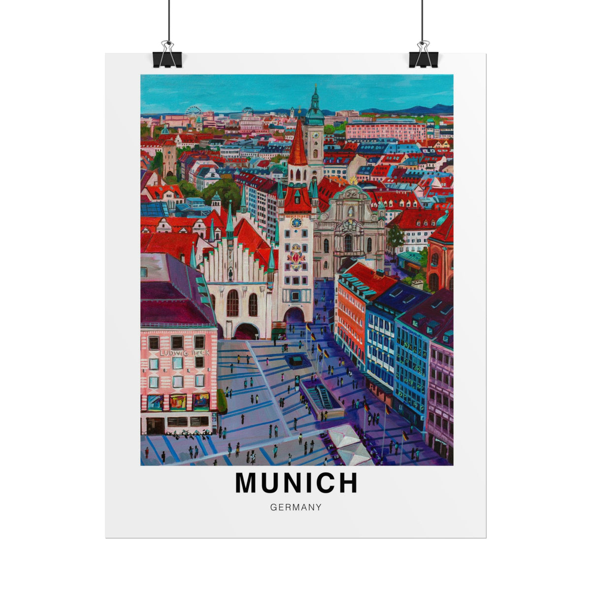 Postcards from Europe- Munich: Travel Posters Souvenirs