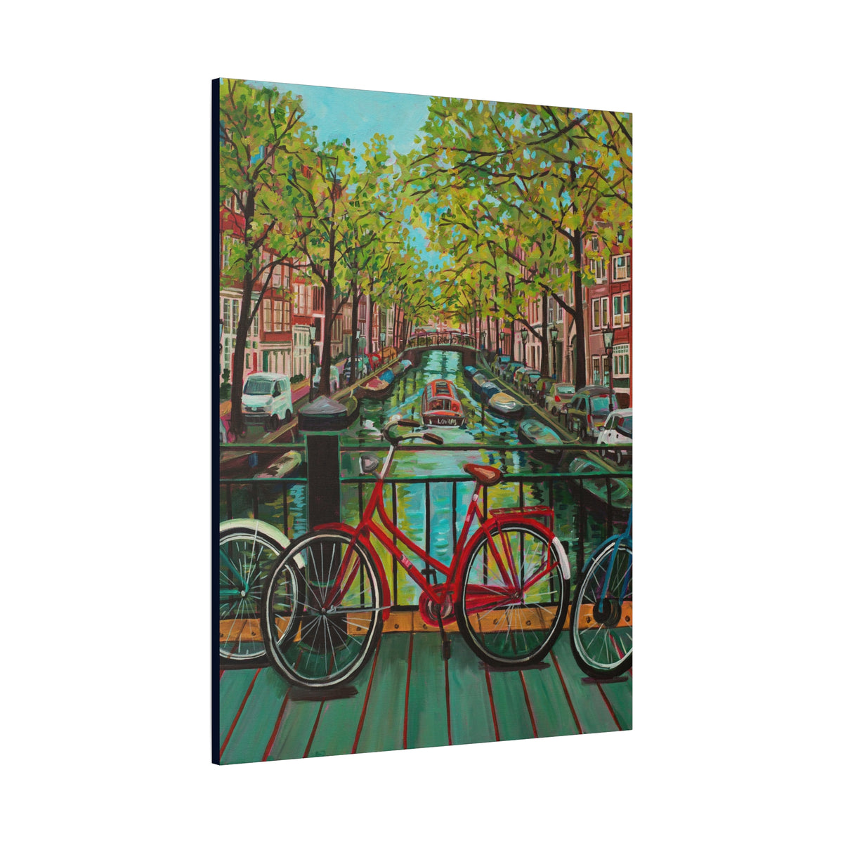 Postcards from Europe: Amsterdam —Matte Canvas, Stretched, 1.25"