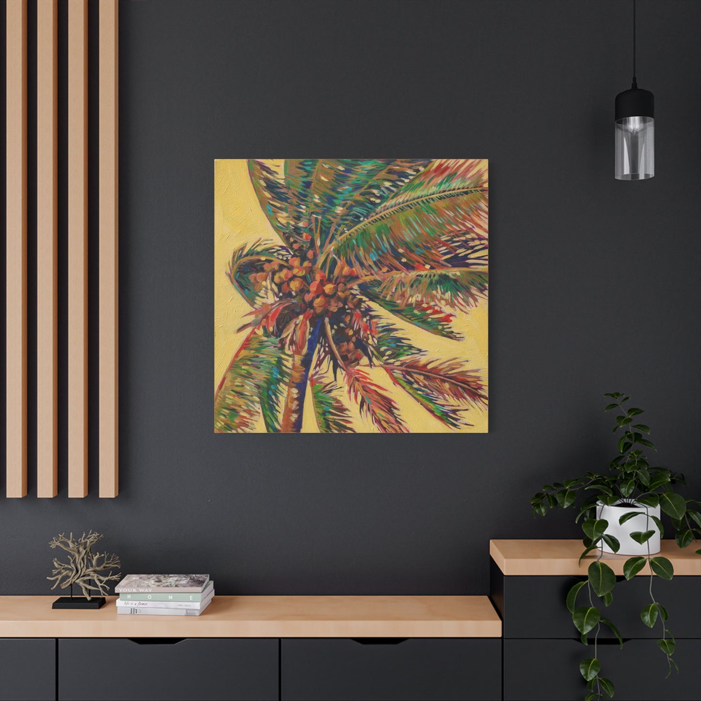 Palm Detail #16 (Coconut tree) —Matte Canvas, Stretched, 1.25"