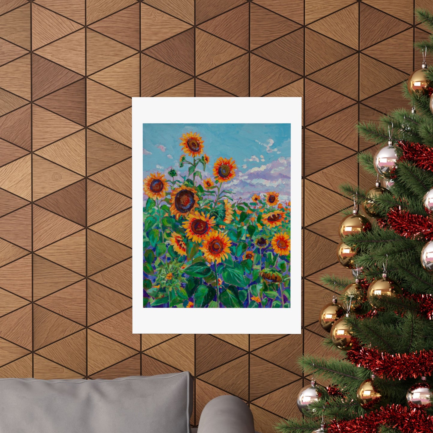 Sunflower field 5 — Fine Art Poster Reproduction