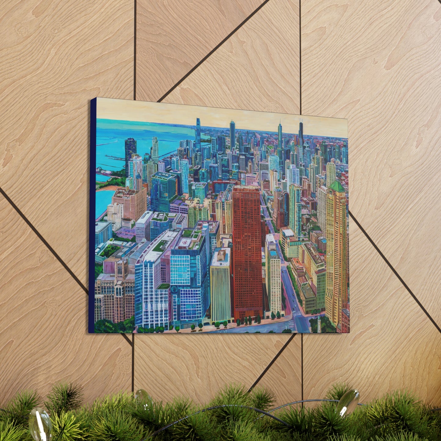 Chicago Skyline— Gallery Wrapped Canvas Reproduction