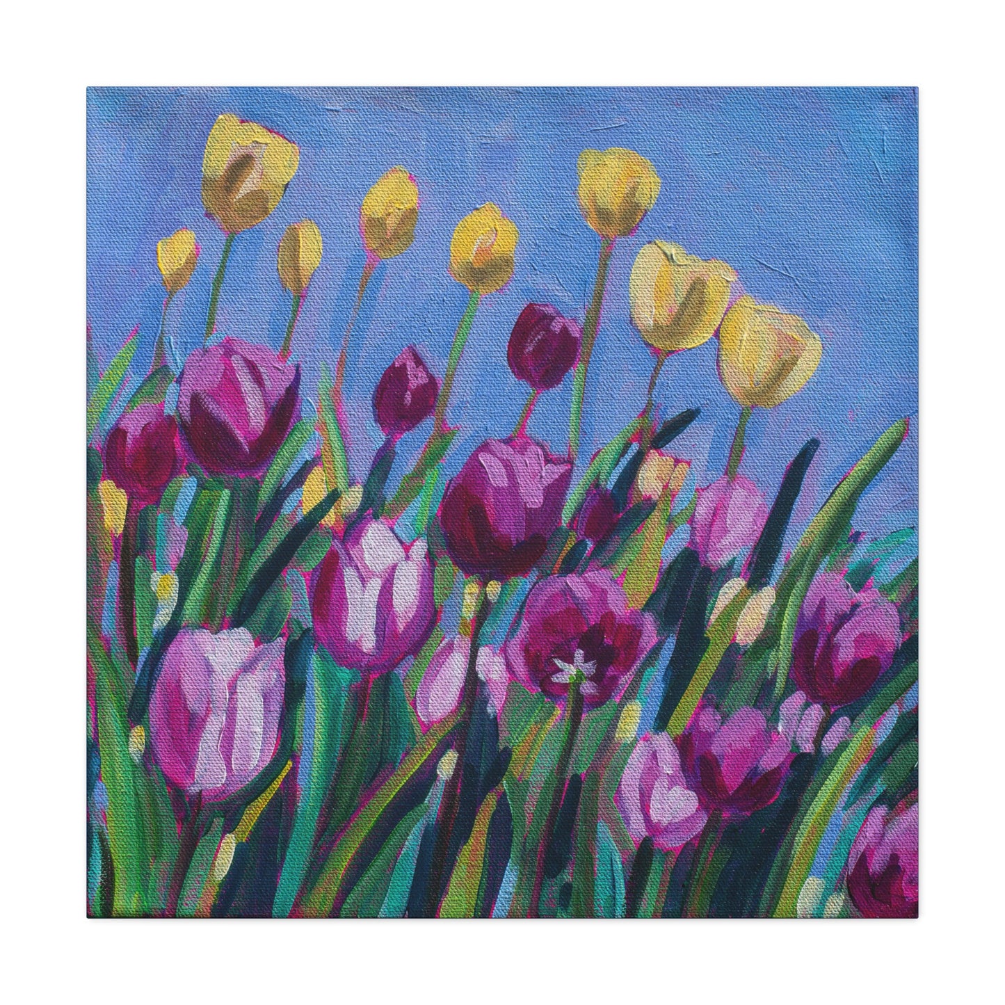 Tulip time floral—Matte Canvas, Stretched, 1.25"