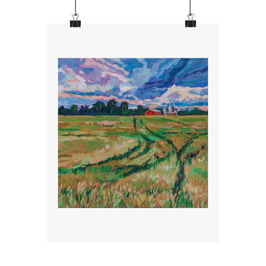 Michigan Farms 1— Matte Paper Poster Reproduction