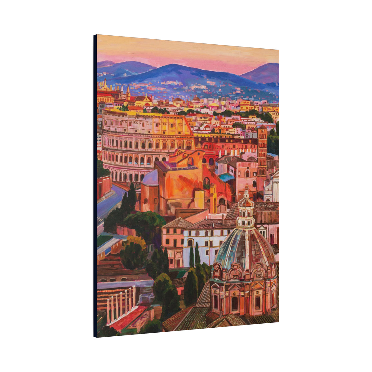 Postcards from Europe: Rome —Matte Canvas, Stretched, 1.25"