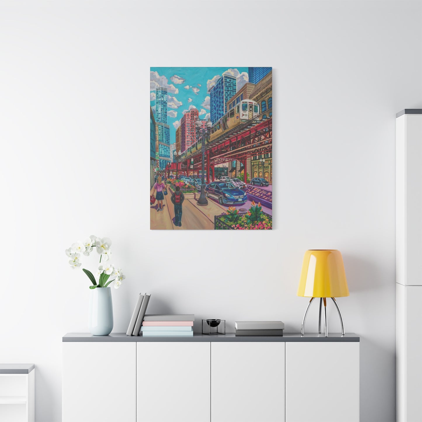 Chicago Elevated—Matte Canvas, Stretched, 1.25"