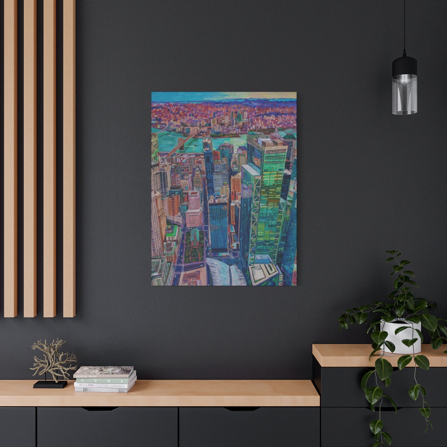 Freedom from Above-NYC—Matte Canvas, Stretched, 1.25"