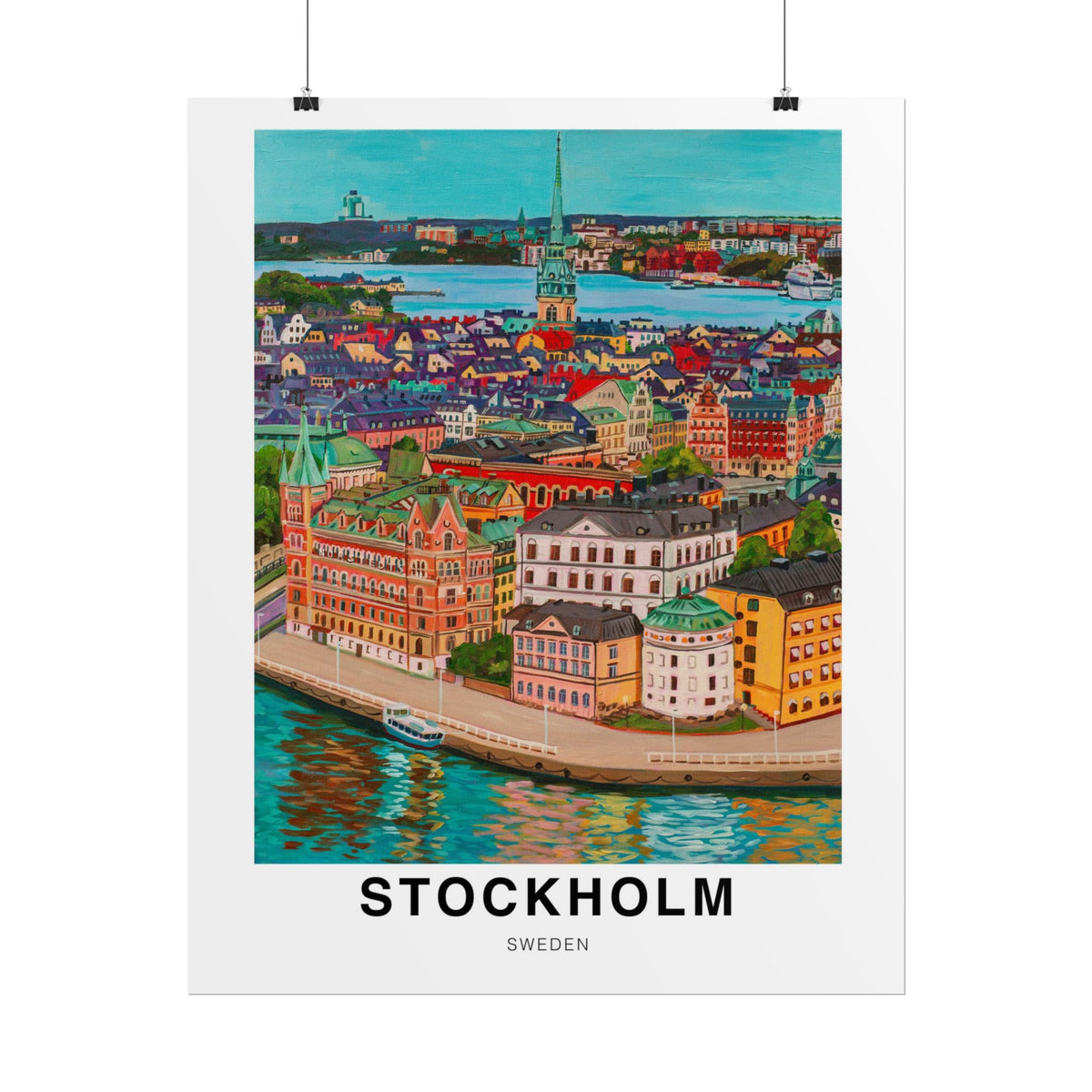 Postcards from Europe- Stockholm: Travel Posters Souvenirs