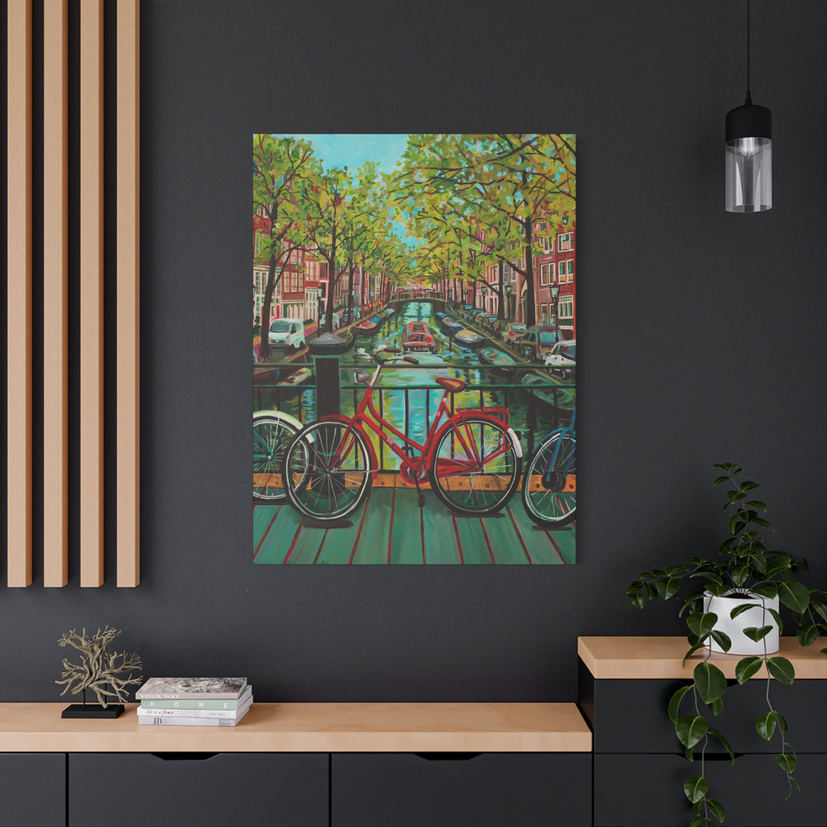 Postcards from Europe: Amsterdam —Matte Canvas, Stretched, 1.25"